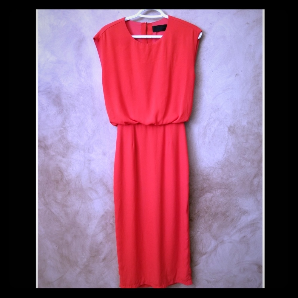 Sexy back retro midi dress